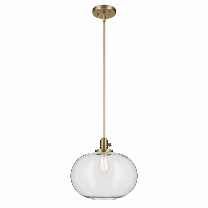 Kichler - 43911NBR - One Light Pendant - Avery - Natural Brass