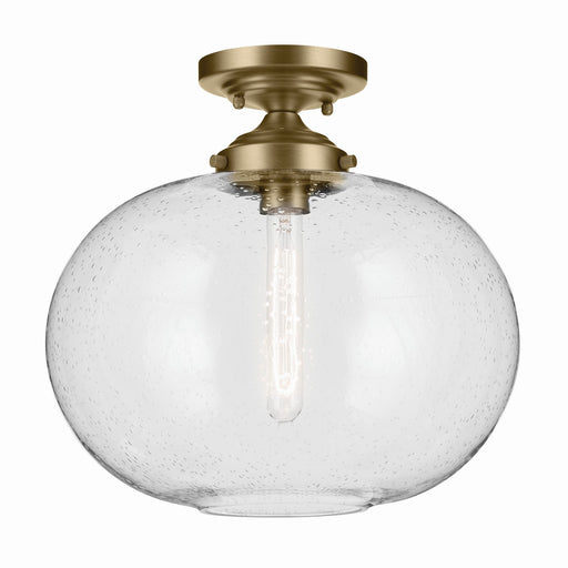 Kichler - 43913NBR - One Light Flush Mount - Avery - Natural Brass