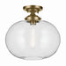 Kichler - 43913NBR - One Light Flush Mount - Avery - Natural Brass