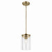 Kichler - 43996NBR - One Light Mini Pendant - Crosby - Natural Brass