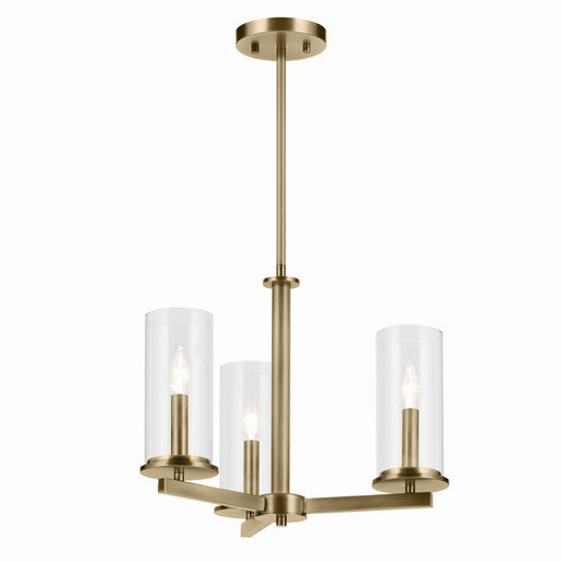 Crosby Three Light Convertible Semi Flush