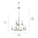 Kichler - 44014NI - Nine Light Chandelier - Crosby - Brushed Nickel