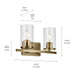 Kichler - 45496NBRCLR - Two Light Bath - Crosby - Natural Brass