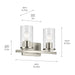 Kichler - 45496NICLR - Two Light Bath - Crosby - Brushed Nickel