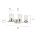 Kichler - 45497NICLR - Three Light Bath - Crosby - Brushed Nickel
