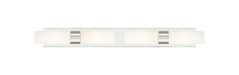 Innovations - 617S-4W-SN-G617-8SWH - Four Light Bath Vanity - Downtown Urban - Satin Nickel