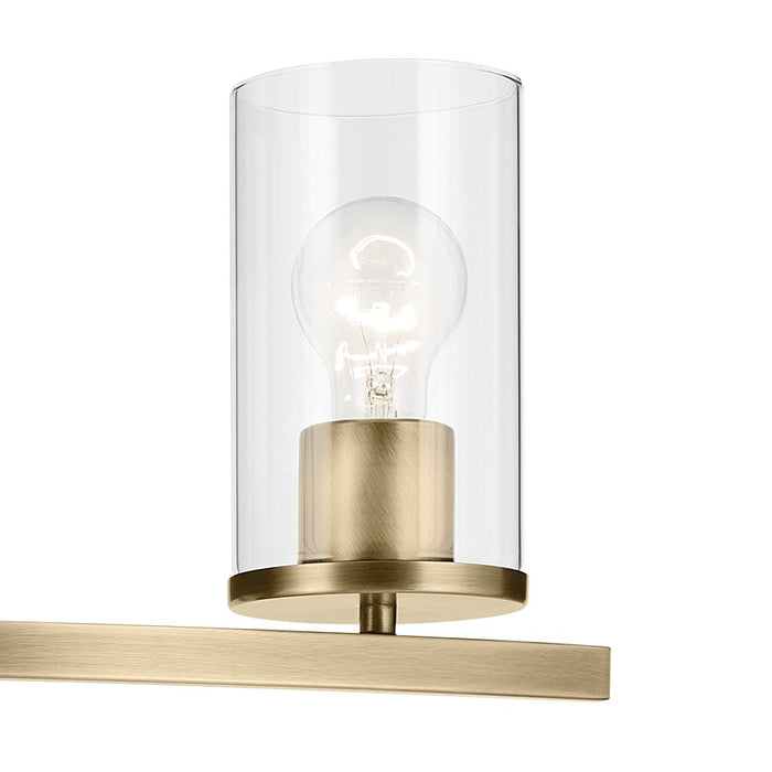 Kichler - 45498NBRCLR - Four Light Bath - Crosby - Natural Brass