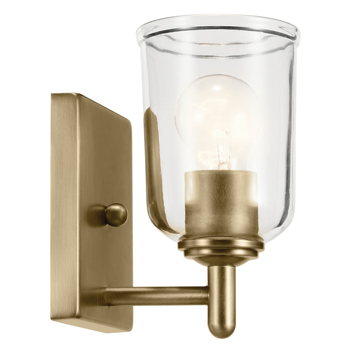 Kichler - 45572NBRCLR - One Light Wall Sconce - Shailene - Natural Brass