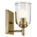 Kichler - 45572NBRCLR - One Light Wall Sconce - Shailene - Natural Brass