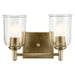 Kichler - 45573NBRCLR - Two Light Bath - Shailene - Natural Brass