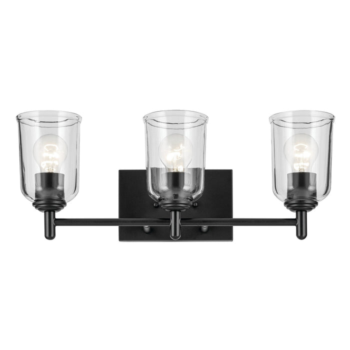 Kichler - 45574BKCLR - Three Light Bath - Shailene - Black