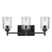 Kichler - 45574BKCLR - Three Light Bath - Shailene - Black