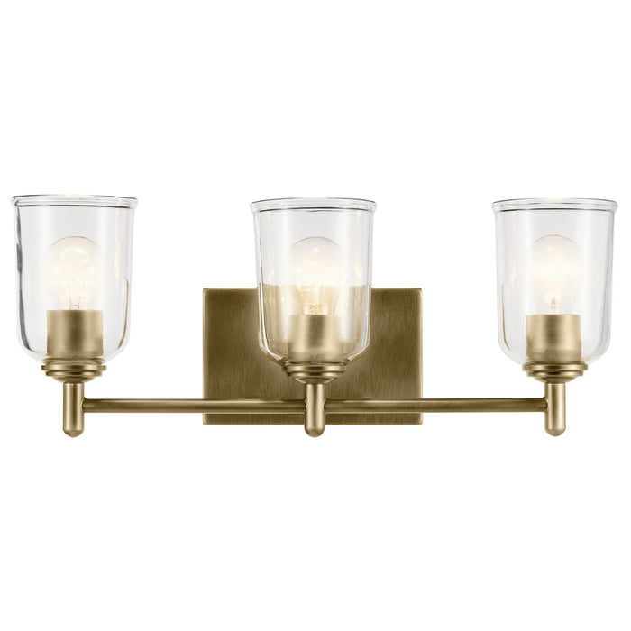 Kichler - 45574NBRCLR - Three Light Bath - Shailene - Natural Brass