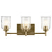 Kichler - 45574NBRCLR - Three Light Bath - Shailene - Natural Brass