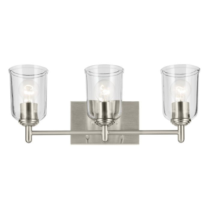 Kichler - 45574NICLR - Three Light Bath - Shailene - Brushed Nickel
