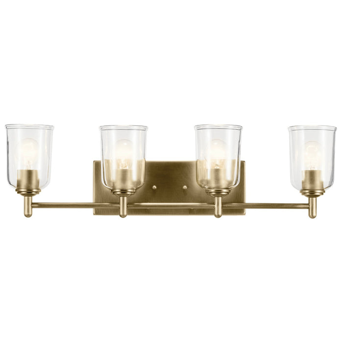 Kichler - 45575NBRCLR - Four Light Bath - Shailene - Natural Brass