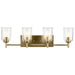 Kichler - 45575NBRCLR - Four Light Bath - Shailene - Natural Brass