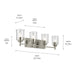 Kichler - 45575NICLR - Four Light Bath - Shailene - Brushed Nickel