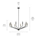 Kichler - 52348BK - Ten Light Chandelier - Armand - Black