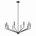 Kichler - 52348BK - Ten Light Chandelier - Armand - Black