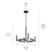 Kichler - 52426BK - Four Light Chandelier - Tolani - Black