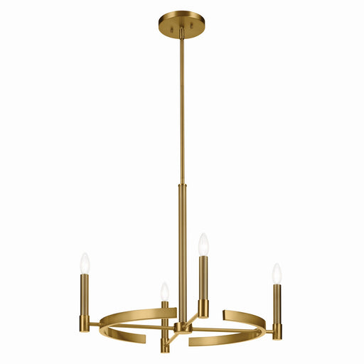 Kichler - 52426BNB - Four Light Chandelier - Tolani - Brushed Natural Brass