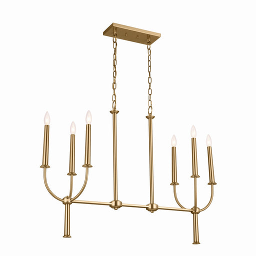 Florence Six Light Linear Chandelier