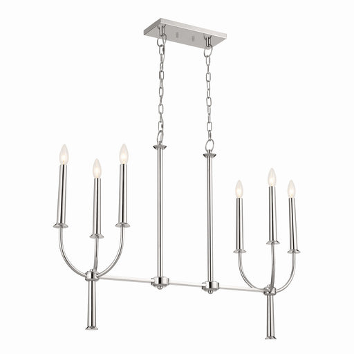 Florence Six Light Linear Chandelier