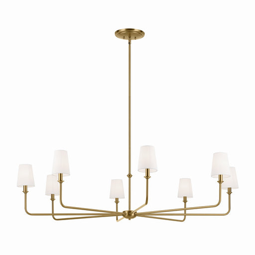 Kichler - 52521BNB - Eight Light Chandelier - Pallas - Brushed Natural Brass