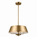 Kichler - 52542BNB - Three Light Pendant/Semi Flush Mount - Luella - Brushed Natural Brass