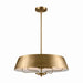 Kichler - 52543BNB - Four Light Pendant/Semi Flush Mount - Luella - Brushed Natural Brass