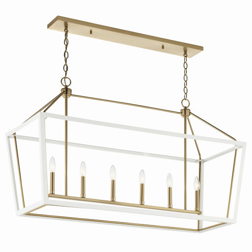 Delvin Six Light Linear Chandelier