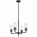 Kichler - 52678BK - Four Light Chandelier - Velestino - Black