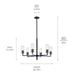 Kichler - 52679BK - Six Light Chandelier - Velestino - Black