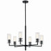 Kichler - 52679BK - Six Light Chandelier - Velestino - Black