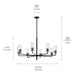 Kichler - 52680BK - Eight Light Chandelier - Velestino - Black