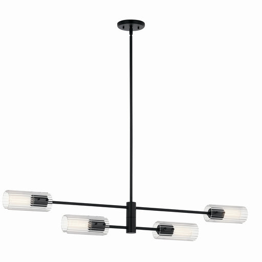 Velestino Four Light Linear Chandelier