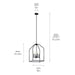 Kichler - 52722BK - Four Light Foyer Pendant - Madden - Black