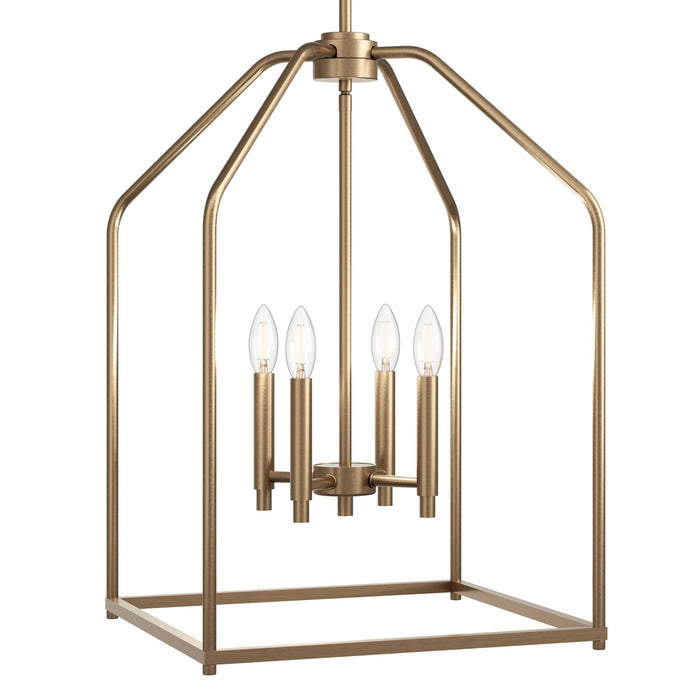 Kichler - 52722CPZ - Four Light Foyer Pendant - Madden - Champagne Bronze