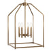 Kichler - 52722CPZ - Four Light Foyer Pendant - Madden - Champagne Bronze