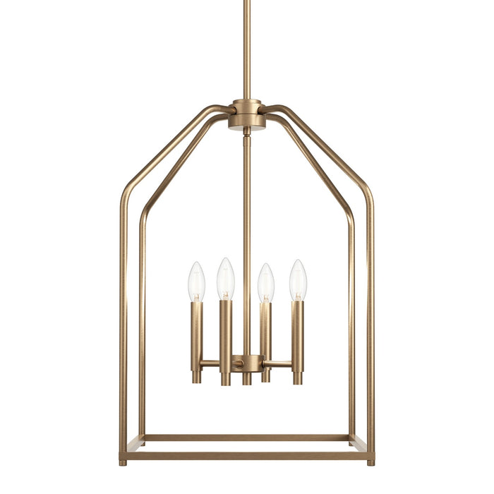 Kichler - 52722CPZ - Four Light Foyer Pendant - Madden - Champagne Bronze