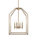 Kichler - 52722CPZ - Four Light Foyer Pendant - Madden - Champagne Bronze