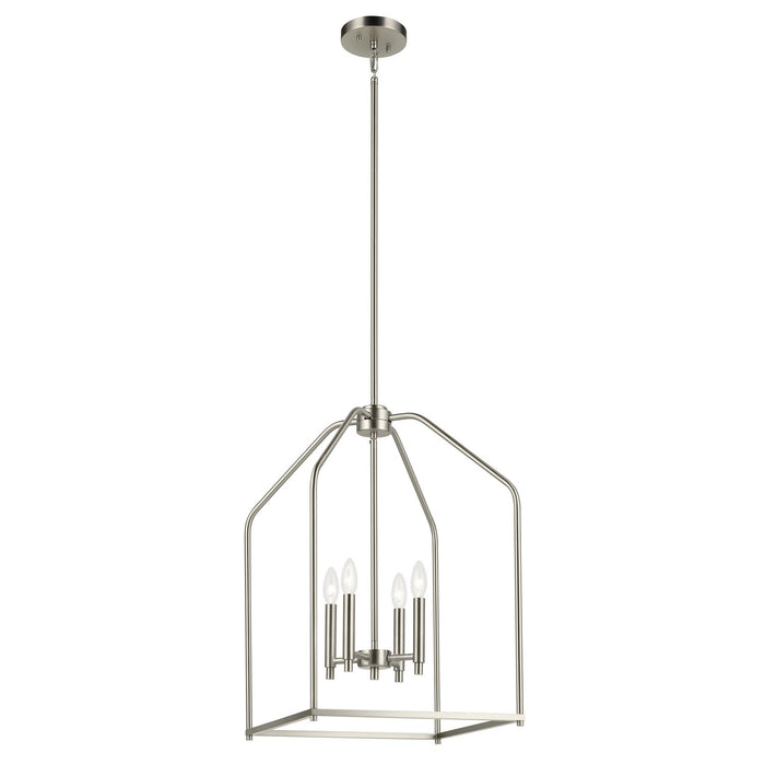 Kichler - 52722NI - Four Light Foyer Pendant - Madden - Brushed Nickel