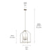 Kichler - 52722NI - Four Light Foyer Pendant - Madden - Brushed Nickel
