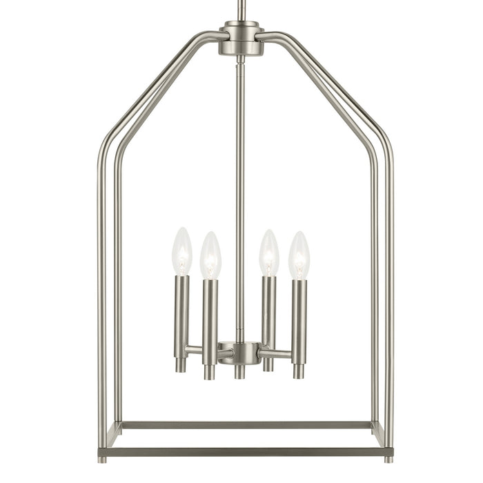 Kichler - 52722NI - Four Light Foyer Pendant - Madden - Brushed Nickel