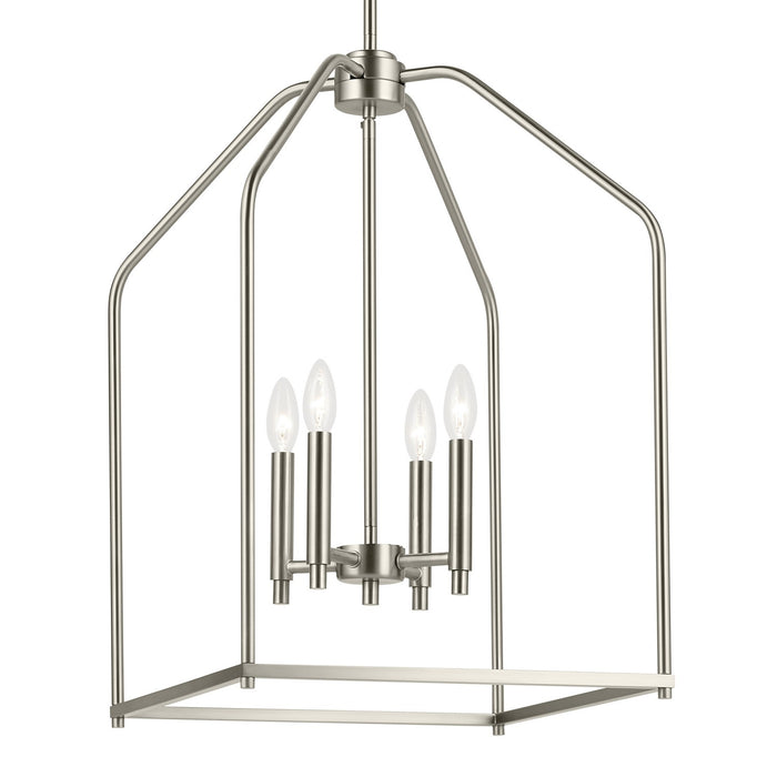 Kichler - 52722NI - Four Light Foyer Pendant - Madden - Brushed Nickel