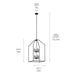 Kichler - 52723BK - Eight Light Foyer Pendant - Madden - Black