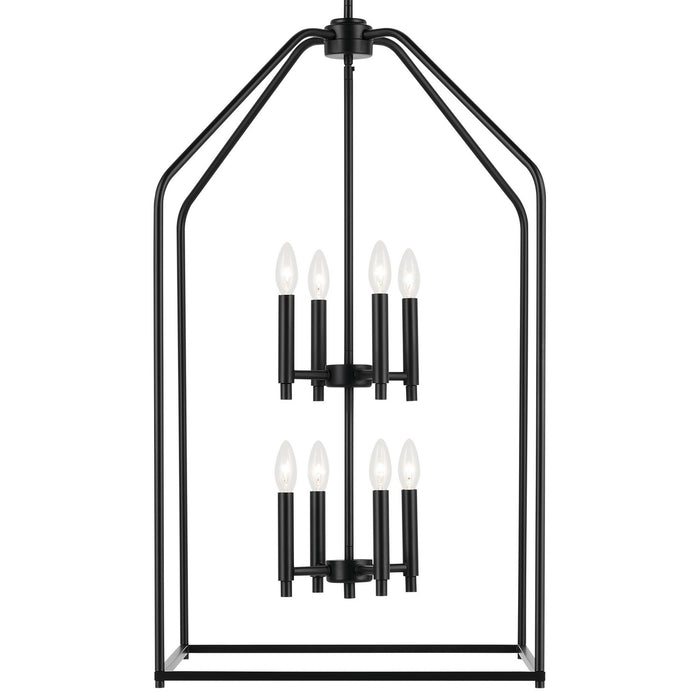 Kichler - 52723BK - Eight Light Foyer Pendant - Madden - Black