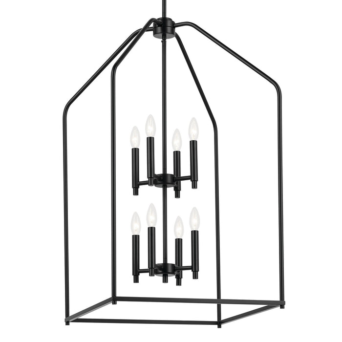 Kichler - 52723BK - Eight Light Foyer Pendant - Madden - Black