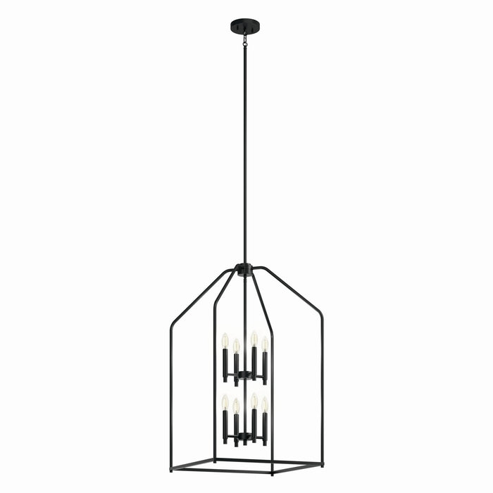 Kichler - 52723BK - Eight Light Foyer Pendant - Madden - Black